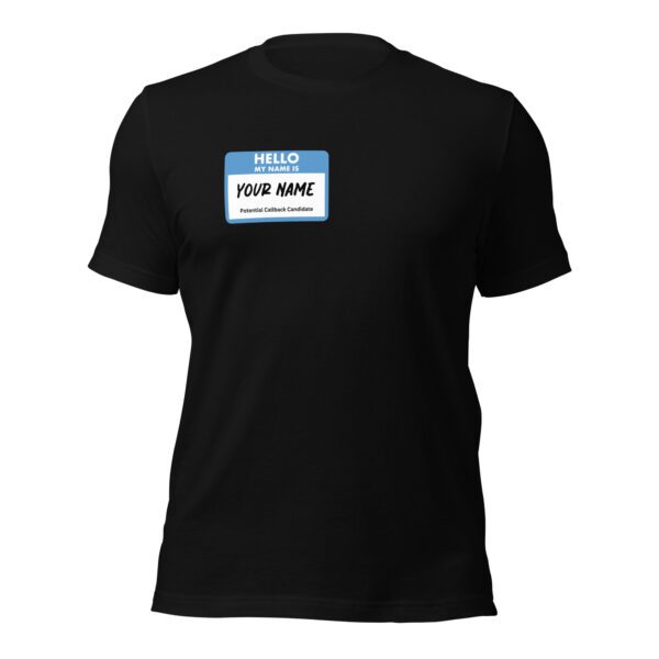 "Potential Callback" Personalized Name Tag Tee Shirt